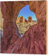 Double Arch Through Cove Arch #1 Wood Print