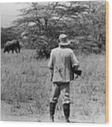 Ernest Hemingway On Safari #1 Wood Print