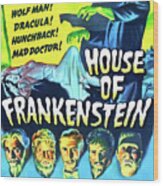 House Of Frankenstein Wood Print