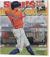 Houston Astros 2017 World Series Champions Sports Illustrated Cover Wood Print
