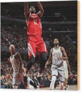 Houston Rockets V Cleveland Cavaliers Wood Print