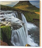 Iceland, West Iceland, Vesturland, Kirkjufell Mountain #1 Wood Print