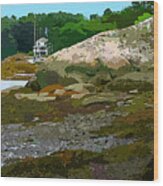 Maine Coast #1 Wood Print