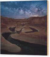 Milky Way Over Reflection Canyon #1 Wood Print
