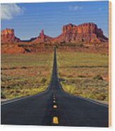 Monument Valley Road #1 Wood Print