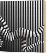 Novelty Striped Four-leggs No 2 #1 Wood Print