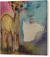 Oh Deer #1 Wood Print