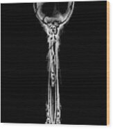 Ornate Cutlery On Black Ii #1 Wood Print