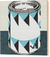 Paint Can #1 Wood Print