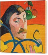 Self-portrait. Artist Gauguin, Paul #1 Wood Print