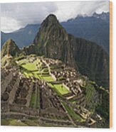 The Lost Inca City Of Machu Picchu #1 Wood Print