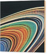 The Rings Of Saturn #1 Wood Print