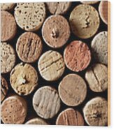 Wine Corks Wood Print