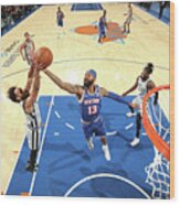 San Antonio Spurs V New York Knicks Wood Print