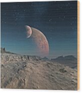 Alien Planet, Artwork #11 Wood Print