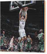 Milwaukee Bucks V Brooklyn Nets #11 Wood Print
