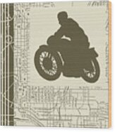 Motorcycle #12 Wood Print