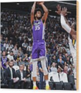 Utah Jazz V Sacramento Kings Wood Print