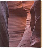 Abstract Sandstone Sculptured Canyon #14 Wood Print