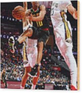 New Orleans Pelicans V Atlanta Hawks #14 Wood Print