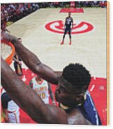 New Orleans Pelicans V Atlanta Hawks #15 Wood Print