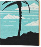 Palm Tree #15 Wood Print