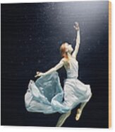 Ballet Dancer Underwater #16 Wood Print