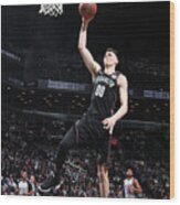 Detroit Pistons V Brooklyn Nets Wood Print