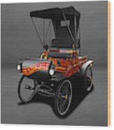 1901 Oldsmobile Model R Curved Dash  -  1901oldsmobilemdlrcurvedashgray141946 Wood Print