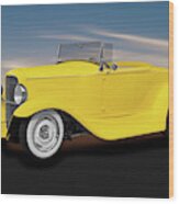 1930 Ford Roadster Convertible  -  1930fordroadsterconvertible186024 Wood Print