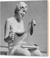 1930s Blond Woman In Silk Teddy Portable Battery Charger by Vintage Images  - Pixels