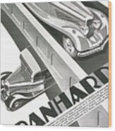 1931 Advertisement Panhard Vehicles Original French Art Deco Illustration Wood Print