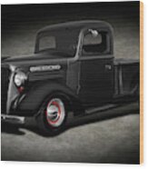 1937 Chevrolet Pickup Truck  -  1937chevypickuptrucktexture196765 Wood Print
