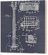 1955 Gibson Les Paul Guitar Patent Print Blackboard Wood Print