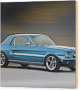 1968 Ford Mustang Gt/cs 'california Special' Wood Print