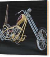 1981 Harley Shovelhead Longbike Wood Print