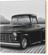 1955 Chevrolet 3100 Stepside Pickup #2 Wood Print