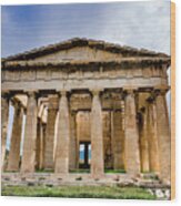 Ancient Temple Of Hephaestus #2 Wood Print