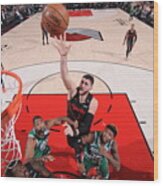 Boston Celtics V Portland Trail Blazers #2 Wood Print
