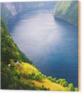 Breathtaking View Of Sunnylvsfjorden #2 Wood Print