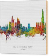 Ho Chi Minh City Vietnam Skyline #5 Wood Print