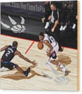 La Clippers V Toronto Raptors Wood Print