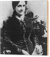 Mary Baker Eddy, Founder Of Christian Wood Print