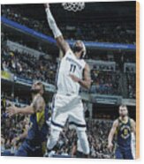 Memphis Grizzlies V Indiana Pacers Wood Print