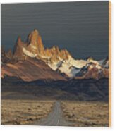 Mount Fitz Roy At Sunrise. Los #2 Wood Print