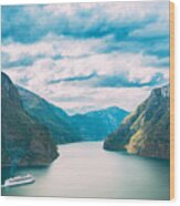 Sogn And Fjordane Fjord, Norway #2 Wood Print