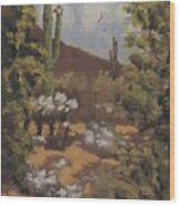 Sonoran Desert Landscape Wood Print