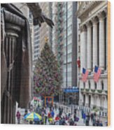 Stock Exchange, Wall Street Nyc #2 Wood Print
