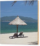Tropical Holidays On Nha Trang Beach #2 Wood Print
