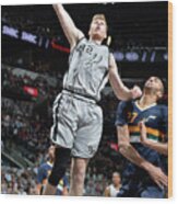 Utah Jazz V San Antonio Spurs #2 Wood Print